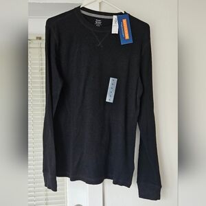 NWT Old Navy Men's Black Thermal Long Sleeve